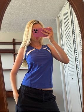Vintage Nike Royal Blue Athletic Tank with White Accents